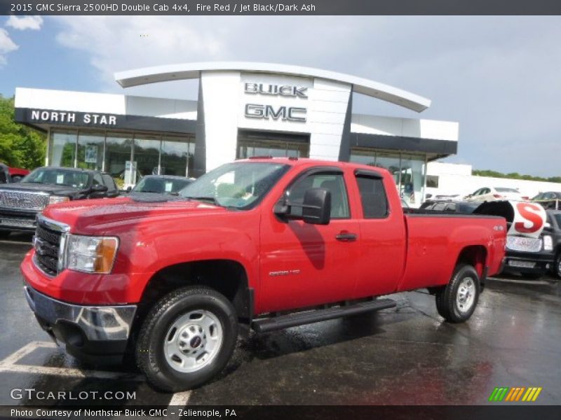 Fire Red / Jet Black/Dark Ash 2015 GMC Sierra 2500HD Double Cab 4x4