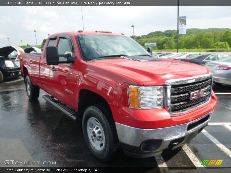 Fire Red / Jet Black/Dark Ash 2015 GMC Sierra 2500HD Double Cab 4x4