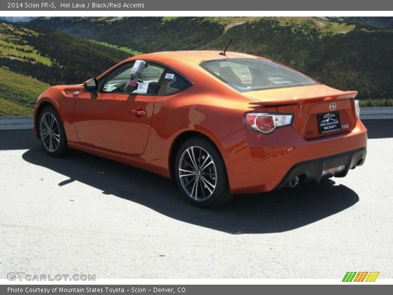 Hot Lava / Black/Red Accents 2014 Scion FR-S