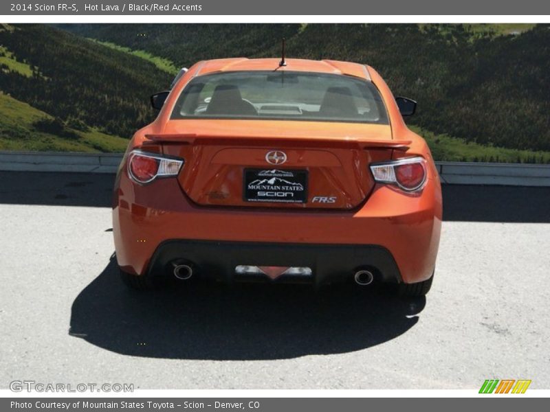Hot Lava / Black/Red Accents 2014 Scion FR-S