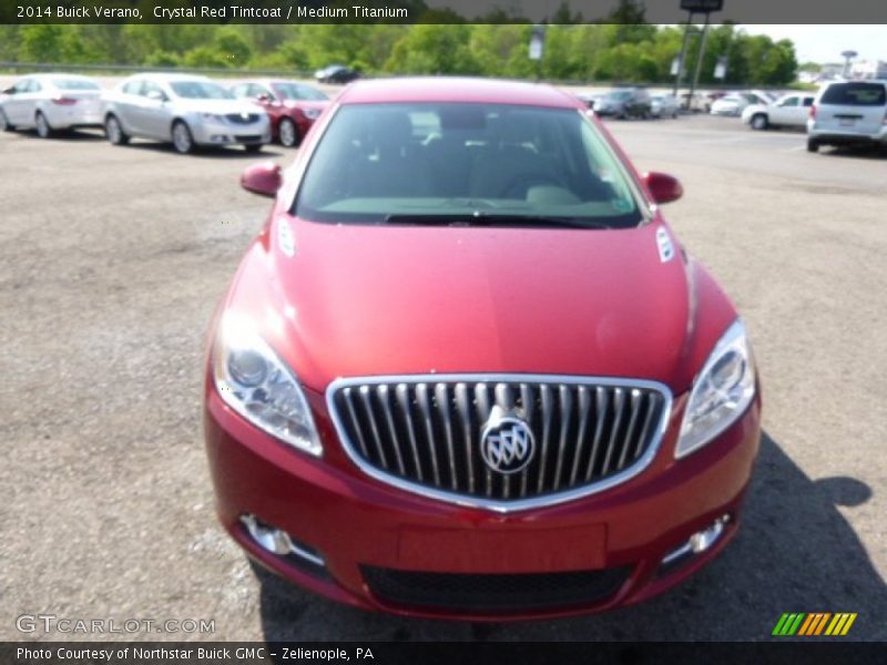 Crystal Red Tintcoat / Medium Titanium 2014 Buick Verano