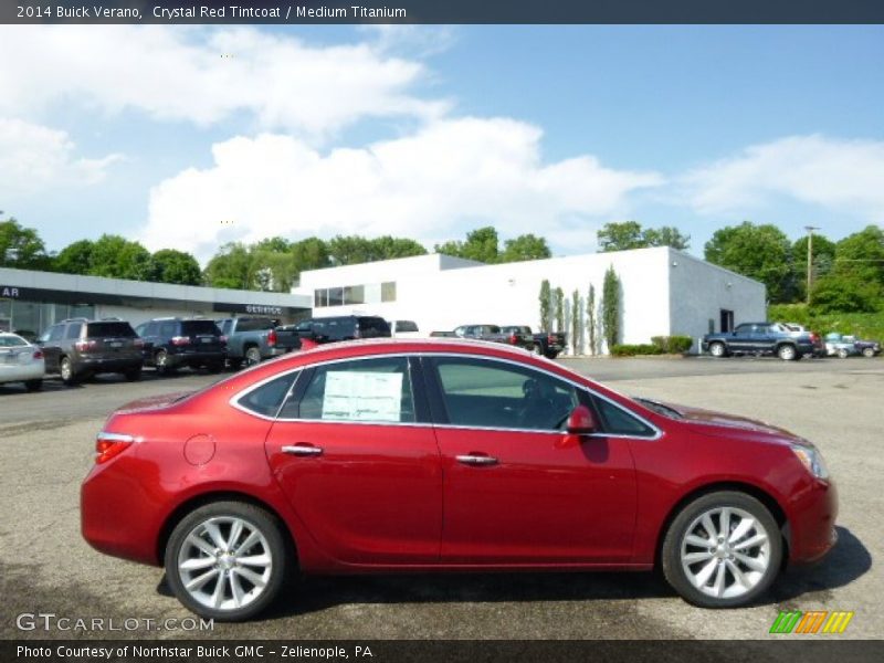 Crystal Red Tintcoat / Medium Titanium 2014 Buick Verano