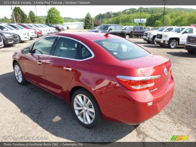 Crystal Red Tintcoat / Medium Titanium 2014 Buick Verano