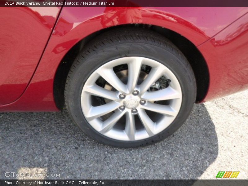 Crystal Red Tintcoat / Medium Titanium 2014 Buick Verano