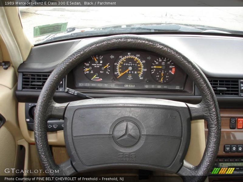 Black / Parchment 1989 Mercedes-Benz E Class 300 E Sedan