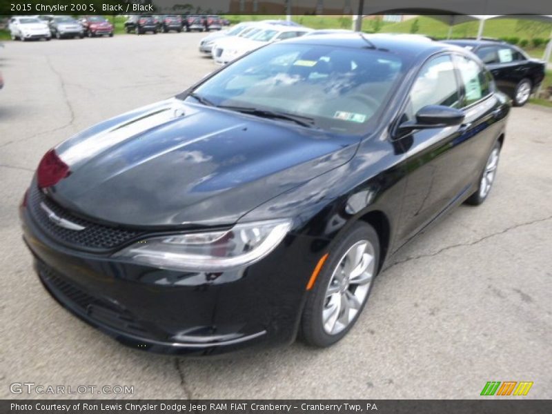 Black / Black 2015 Chrysler 200 S