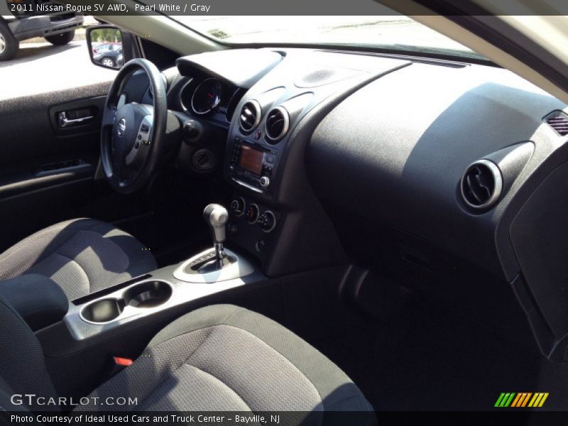 Pearl White / Gray 2011 Nissan Rogue SV AWD