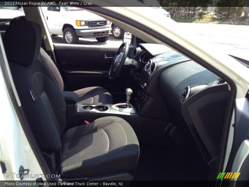 Pearl White / Gray 2011 Nissan Rogue SV AWD