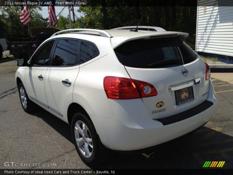 Pearl White / Gray 2011 Nissan Rogue SV AWD