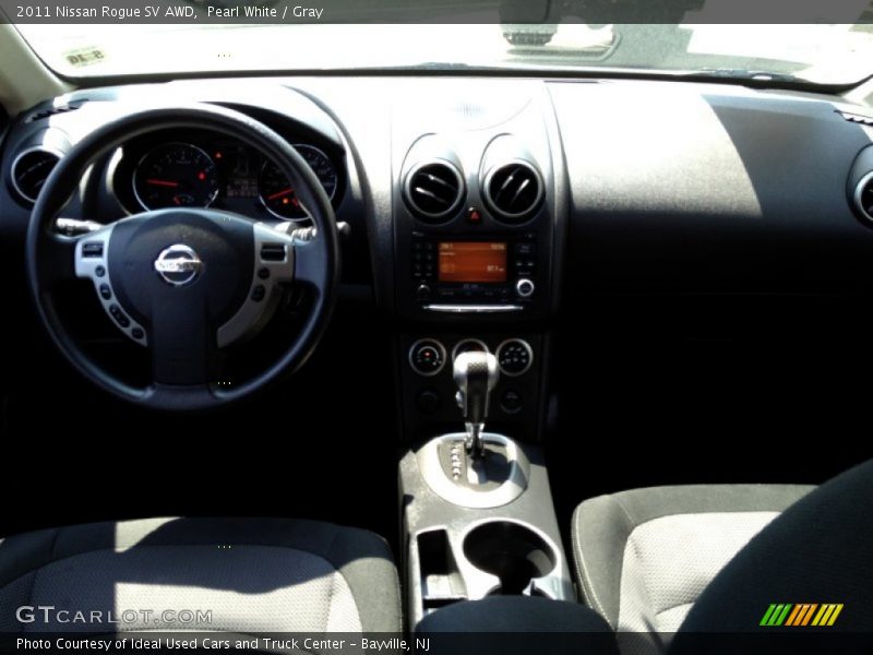 Pearl White / Gray 2011 Nissan Rogue SV AWD