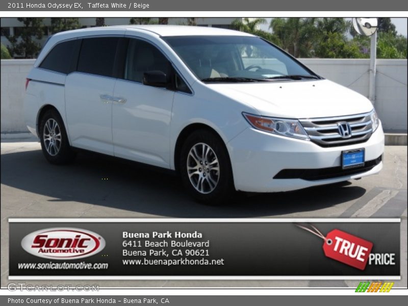 Taffeta White / Beige 2011 Honda Odyssey EX