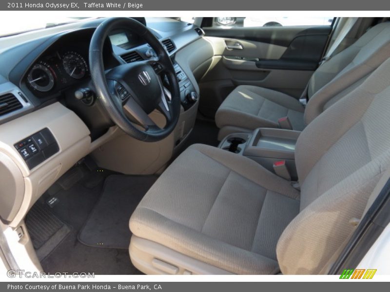 Taffeta White / Beige 2011 Honda Odyssey EX