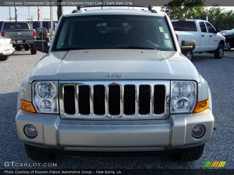 Light Graystone Pearl Coat / Dark Slate Gray 2009 Jeep Commander Sport