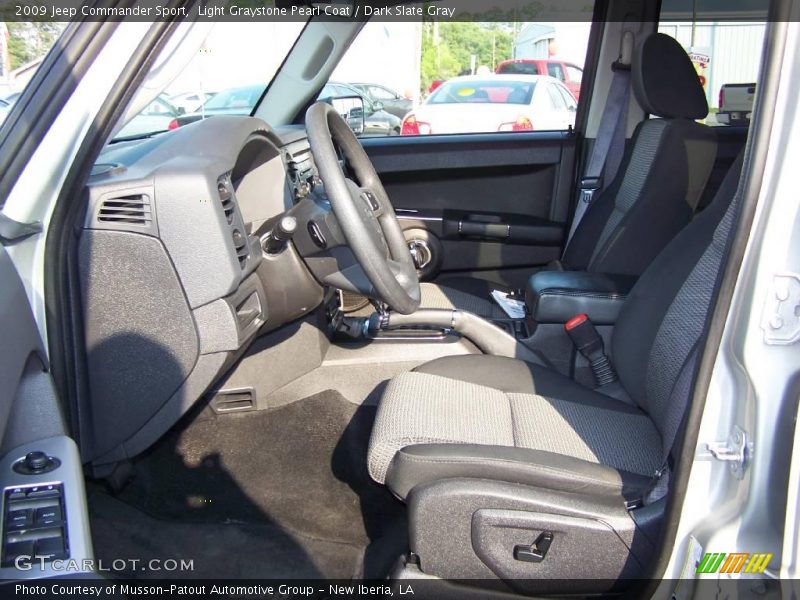 Light Graystone Pearl Coat / Dark Slate Gray 2009 Jeep Commander Sport