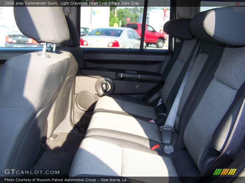 Light Graystone Pearl Coat / Dark Slate Gray 2009 Jeep Commander Sport