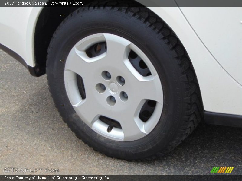 Ivory White / Ebony 2007 Pontiac G6 Sedan