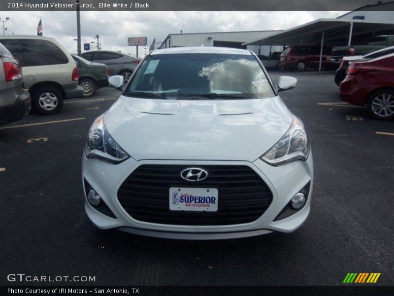Elite White / Black 2014 Hyundai Veloster Turbo