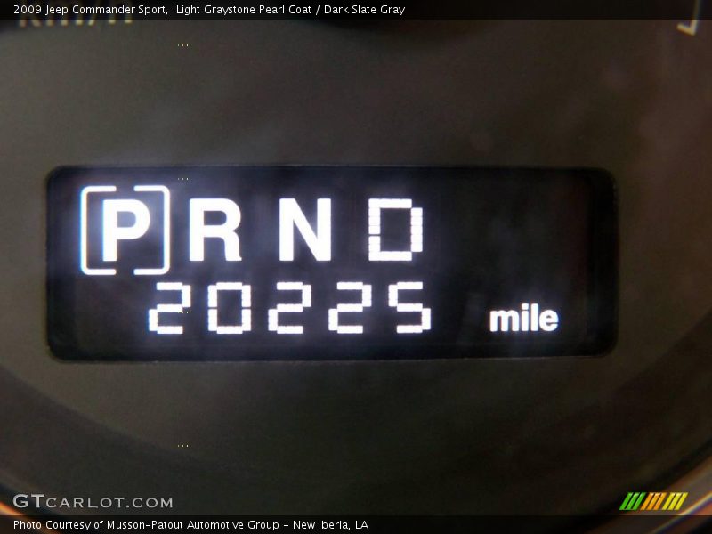 Light Graystone Pearl Coat / Dark Slate Gray 2009 Jeep Commander Sport