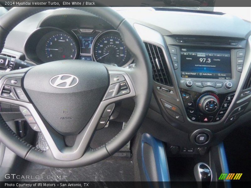 Elite White / Black 2014 Hyundai Veloster Turbo