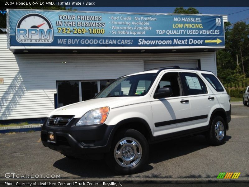 Taffeta White / Black 2004 Honda CR-V LX 4WD