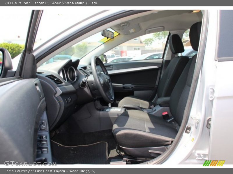 Apex Silver Metallic / Black 2011 Mitsubishi Lancer ES