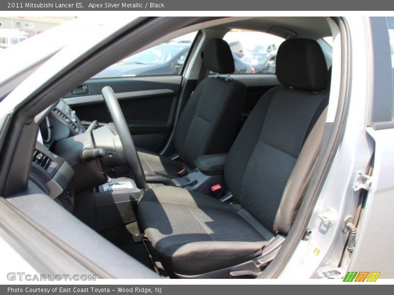 Apex Silver Metallic / Black 2011 Mitsubishi Lancer ES