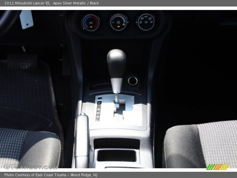 Apex Silver Metallic / Black 2011 Mitsubishi Lancer ES