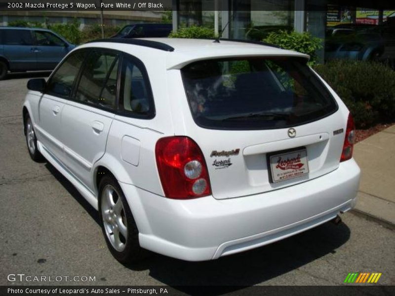 Pure White / Off Black 2002 Mazda Protege 5 Wagon