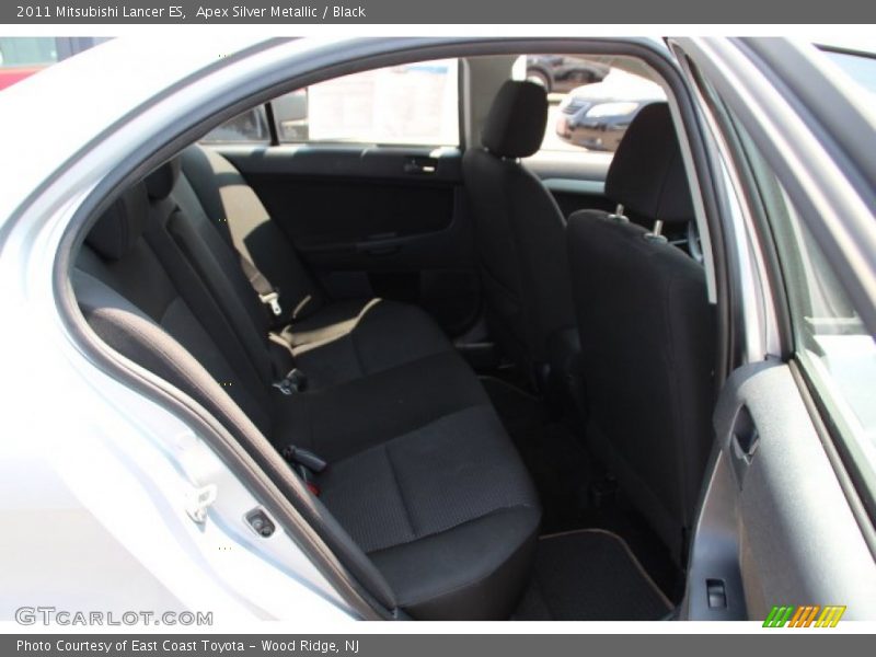 Apex Silver Metallic / Black 2011 Mitsubishi Lancer ES