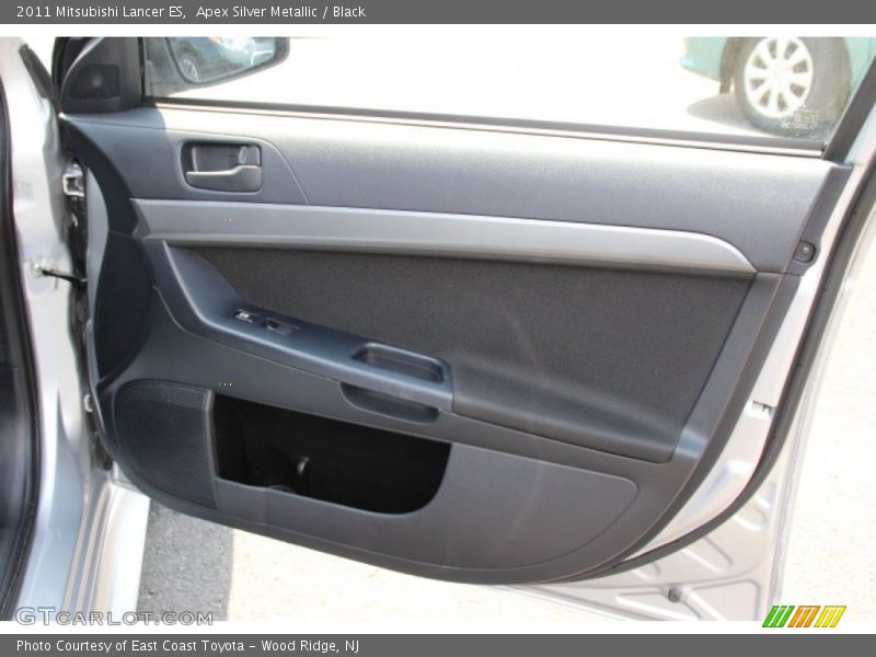 Apex Silver Metallic / Black 2011 Mitsubishi Lancer ES