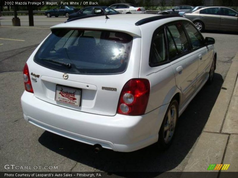Pure White / Off Black 2002 Mazda Protege 5 Wagon