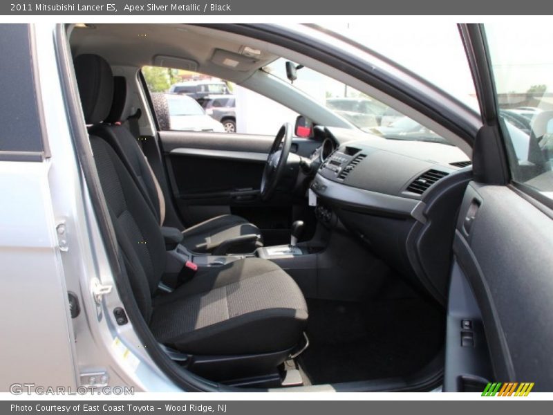 Apex Silver Metallic / Black 2011 Mitsubishi Lancer ES