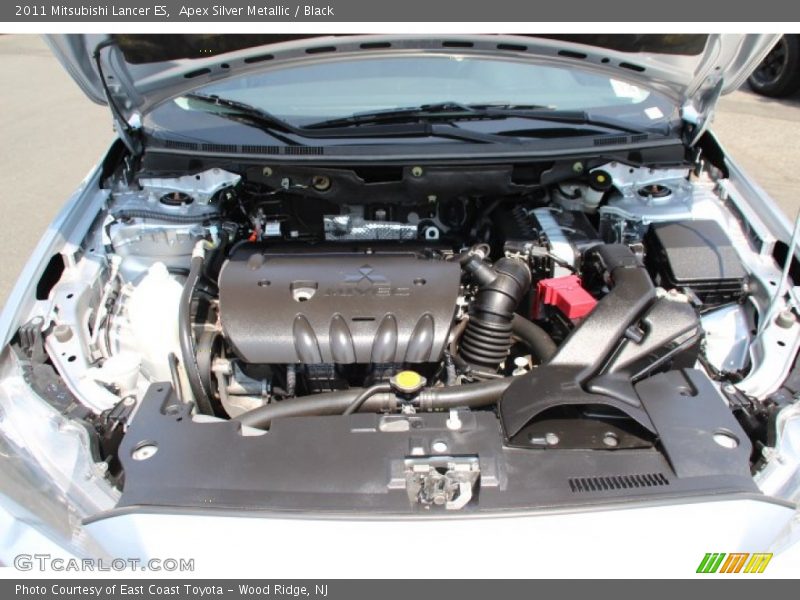 Apex Silver Metallic / Black 2011 Mitsubishi Lancer ES