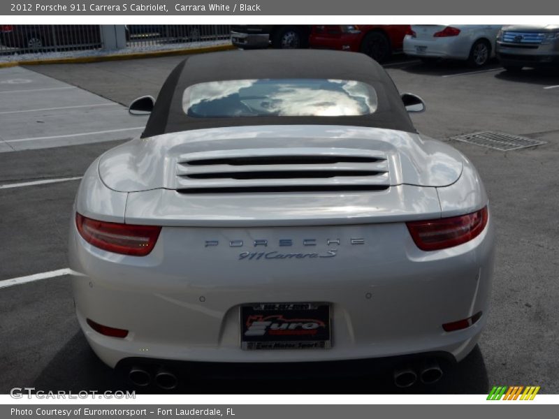 Carrara White / Black 2012 Porsche 911 Carrera S Cabriolet