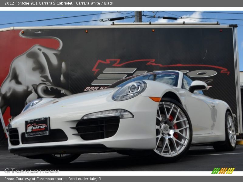 Carrara White / Black 2012 Porsche 911 Carrera S Cabriolet
