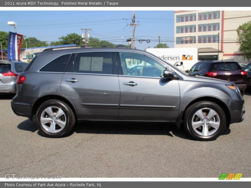 Polished Metal Metallic / Taupe 2011 Acura MDX Technology