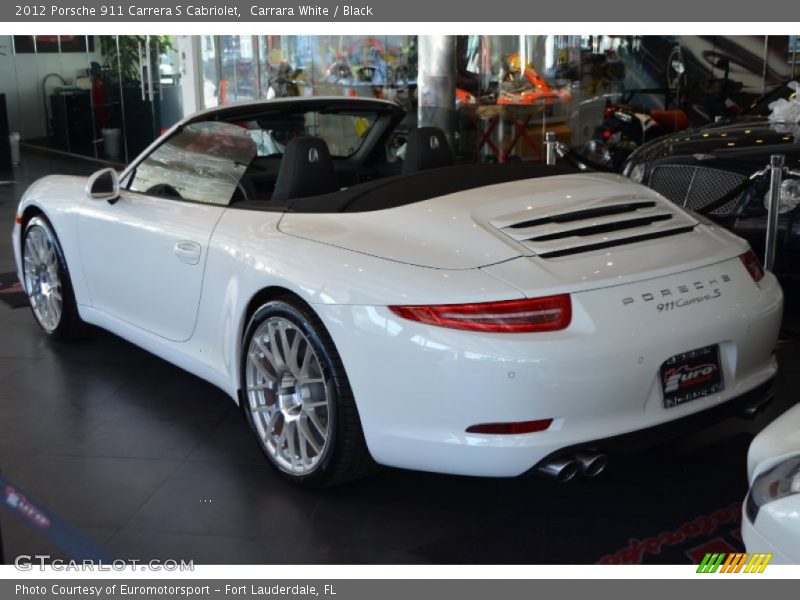 Carrara White / Black 2012 Porsche 911 Carrera S Cabriolet