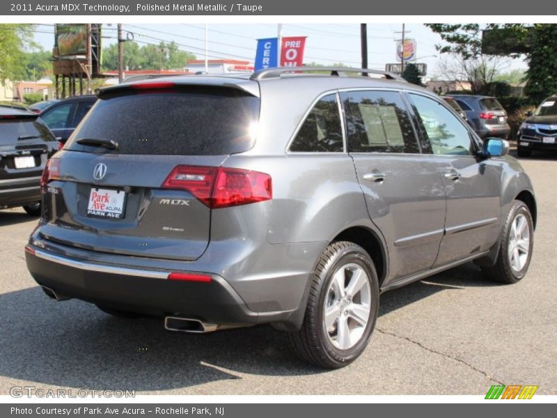 Polished Metal Metallic / Taupe 2011 Acura MDX Technology