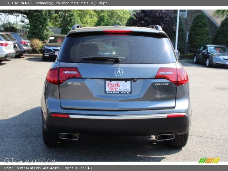 Polished Metal Metallic / Taupe 2011 Acura MDX Technology