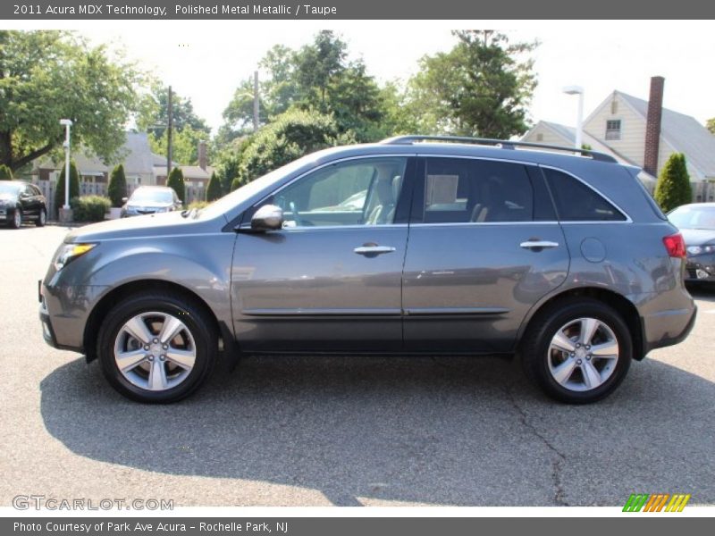 Polished Metal Metallic / Taupe 2011 Acura MDX Technology