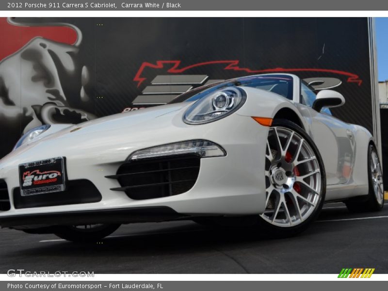 Carrara White / Black 2012 Porsche 911 Carrera S Cabriolet