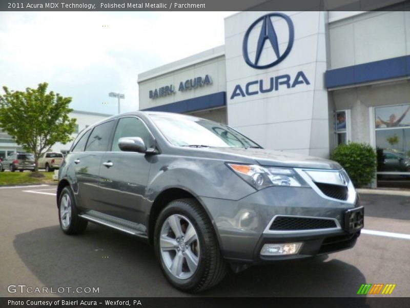 Polished Metal Metallic / Parchment 2011 Acura MDX Technology