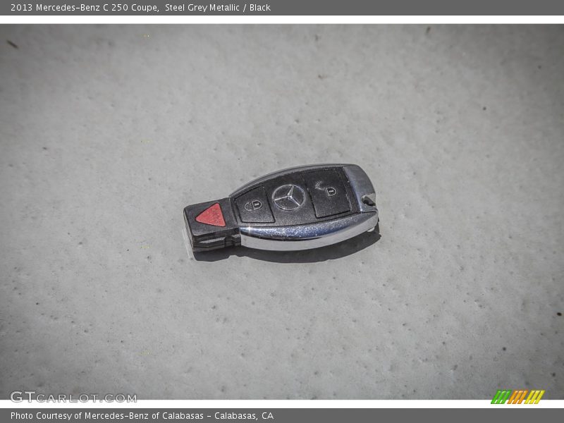 Steel Grey Metallic / Black 2013 Mercedes-Benz C 250 Coupe
