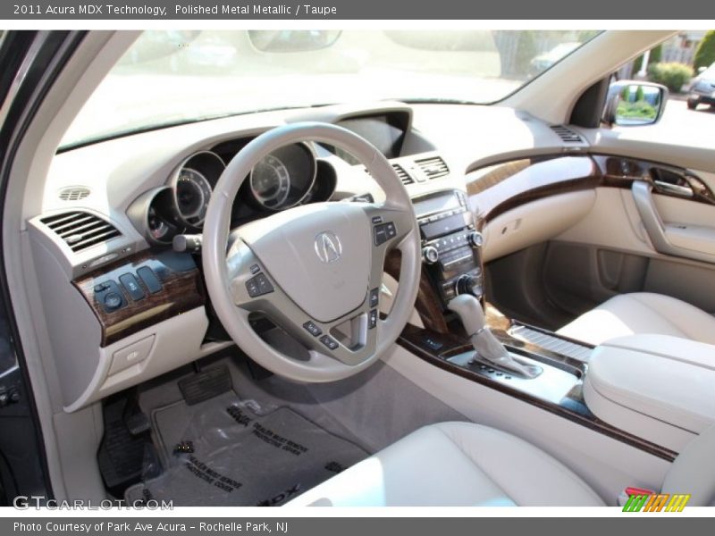 Polished Metal Metallic / Taupe 2011 Acura MDX Technology
