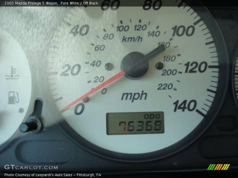 Pure White / Off Black 2002 Mazda Protege 5 Wagon