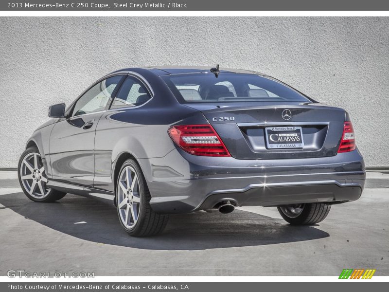 Steel Grey Metallic / Black 2013 Mercedes-Benz C 250 Coupe