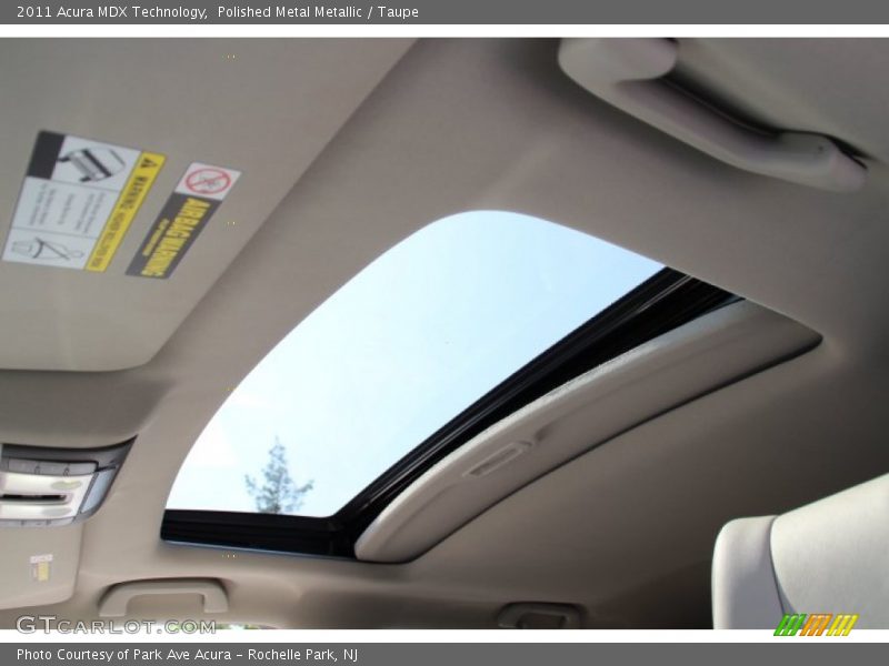 Polished Metal Metallic / Taupe 2011 Acura MDX Technology