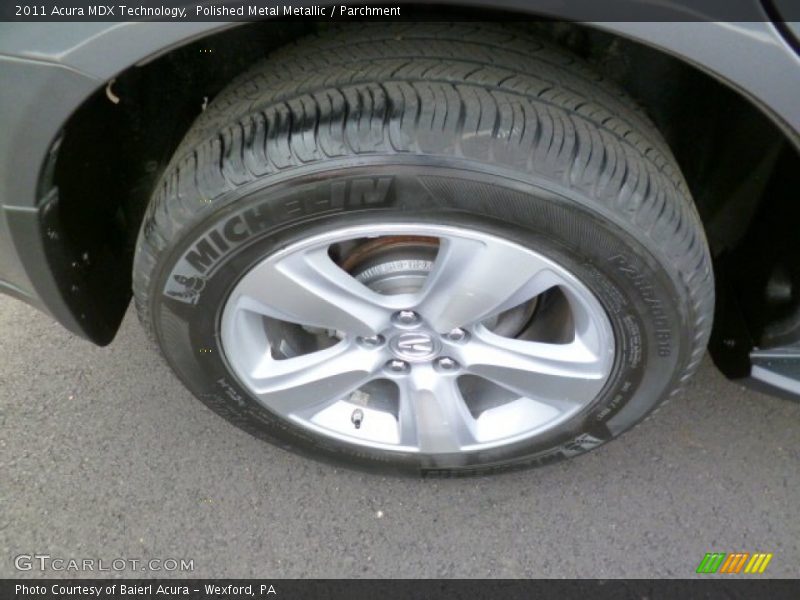 Polished Metal Metallic / Parchment 2011 Acura MDX Technology