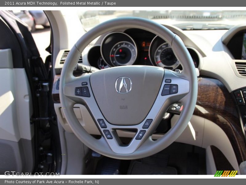 Polished Metal Metallic / Taupe 2011 Acura MDX Technology