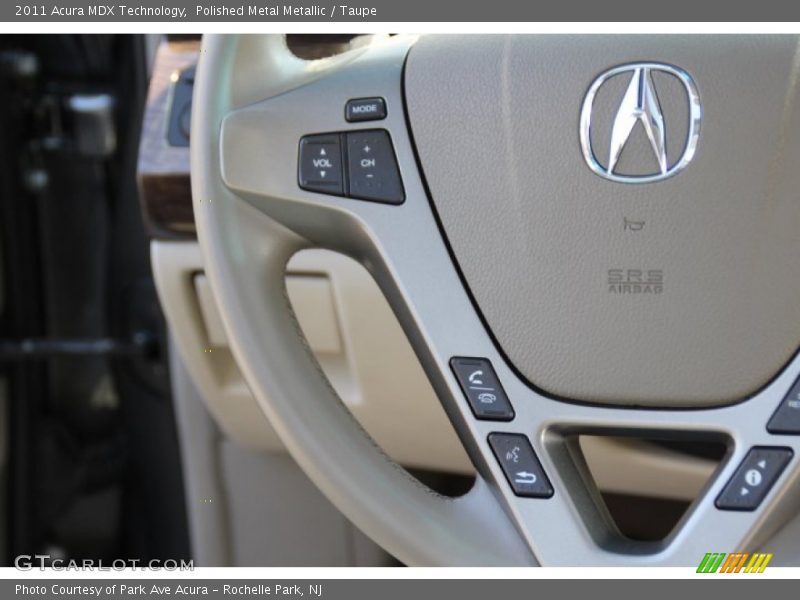 Polished Metal Metallic / Taupe 2011 Acura MDX Technology